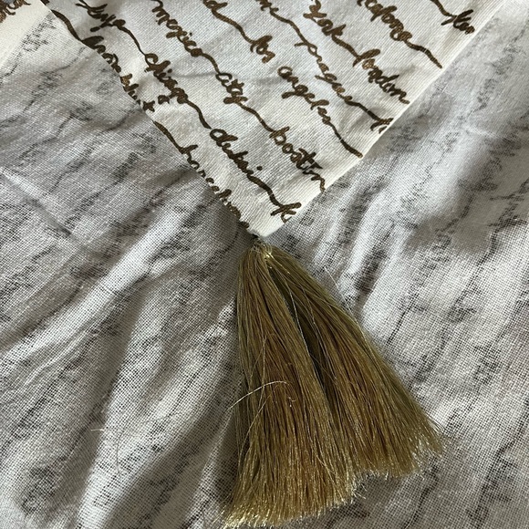 World Map Tapestry with Script Design - Picture 5 of 5